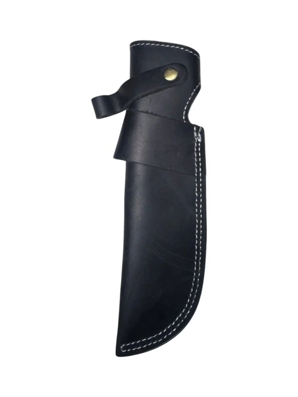 Black Leather Knife Sheath with Belt Loop